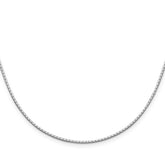 Sterling Silver 925 Women's Mirror Box Chain Necklace Polished 16 Inch